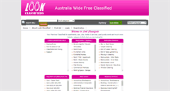 Desktop Screenshot of lookclassifieds.com.au