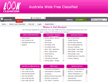 Tablet Screenshot of lookclassifieds.com.au